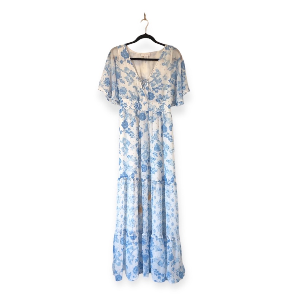 Floral Maxi Dress House of Harlow 1960 floral cottage core size S